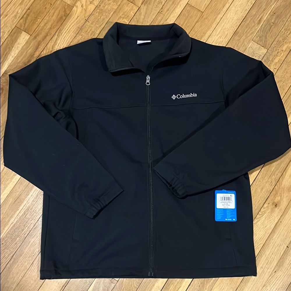 Columbia Black Performance Jacket with Stand-Up Collar
